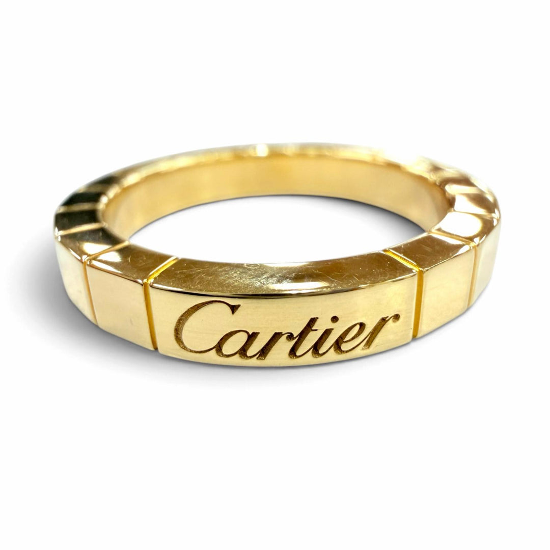 美品☆Cartier カルティエ ラニエール リング 750（YG） 指輪 アクセサリー イエローゴールド 49 JP9号相当 重量5.55g レディース