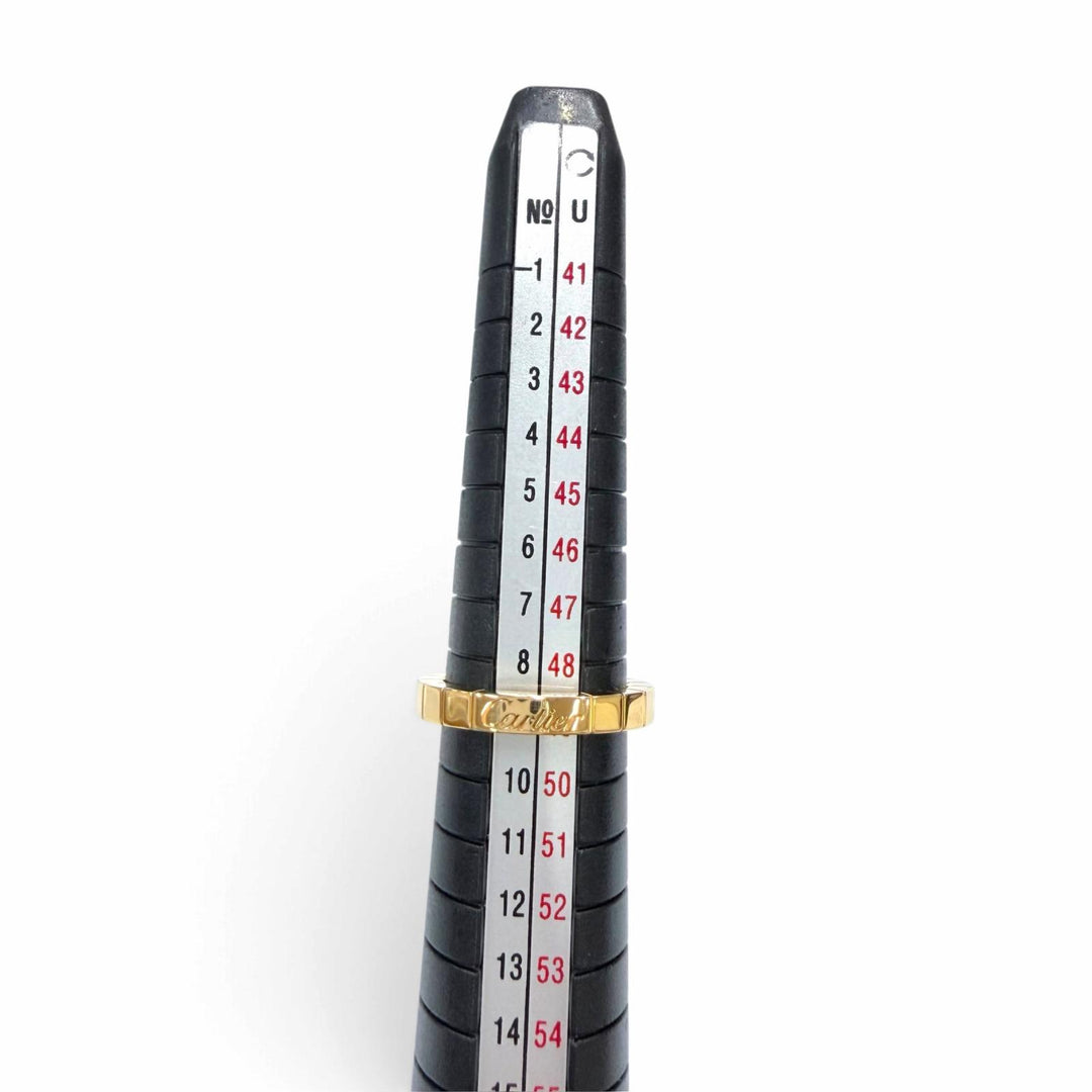 美品☆Cartier カルティエ ラニエール リング 750（YG） 指輪 アクセサリー イエローゴールド 49 JP9号相当 重量5.55g レディース