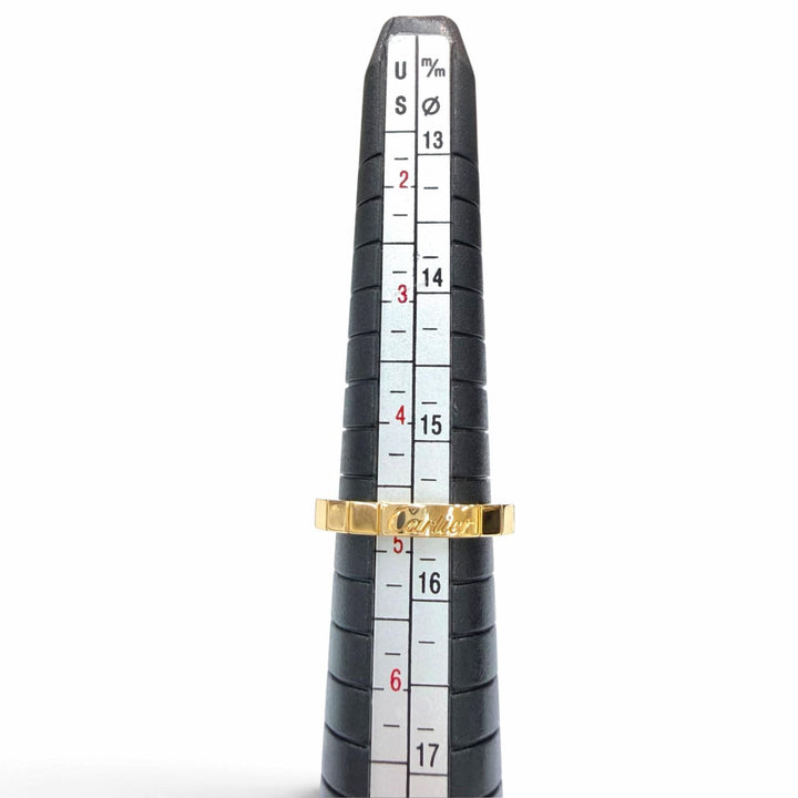 美品☆Cartier カルティエ ラニエール リング 750（YG） 指輪 アクセサリー イエローゴールド 49 JP9号相当 重量5.55g レディース