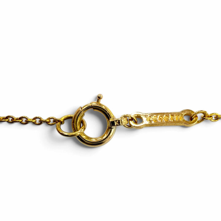 極美品☆TIFFANY&amp;Co. ティファニー エルサペレッティ ビーン デザイン ペンダント 18K（YG） ネックレス イエローゴールド 重量3.1g