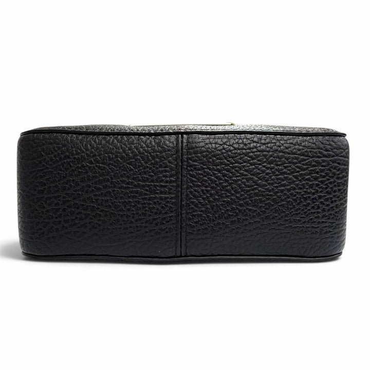 美品△Maison Margiela 11 メゾンマルジェラ11 SB1WG0018 5AC カメラバッグ レザー ショルダーバッグ ブラック イタリア製 保存袋付き