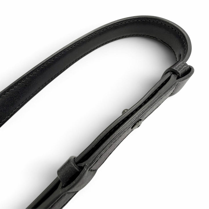 美品△Salvatore Ferragamo サルヴァトーレフェラガモ 21G877 レザー ヴァラリボン チェーン ショルダーバッグ ブラック 伊製 レディース