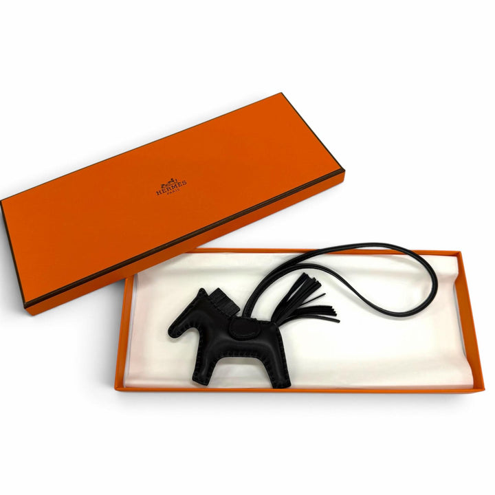 未使用品☆HERMES エルメス ロデオチャーム PM アニョーミロ ソーブラック バッグチャーム G刻印 フランス製 レディース 箱付き
