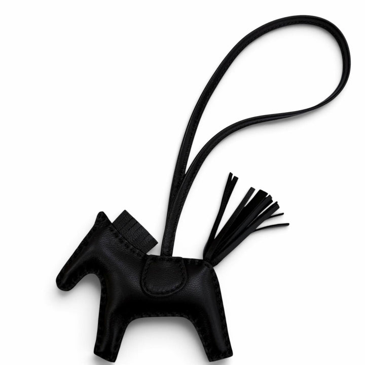 未使用品☆HERMES エルメス ロデオチャーム PM アニョーミロ ソーブラック バッグチャーム G刻印 フランス製 レディース 箱付き