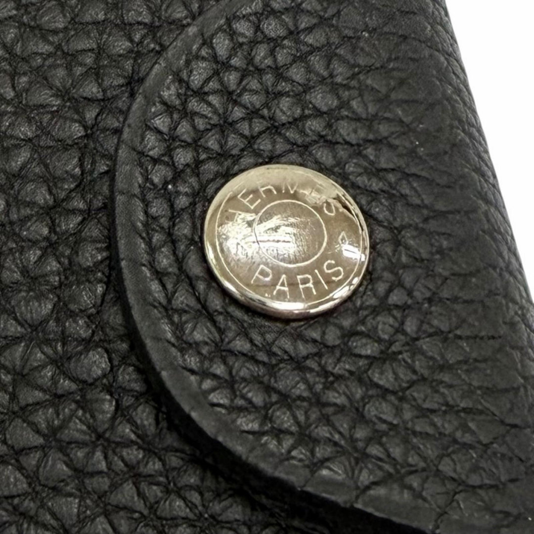 美品☆HERMES エルメス ユリス MM トゴ シルバー金具 セリエ金具 リフィル付き ノートカバー 手帳カバー ブラック A刻印 フランス製