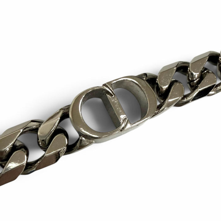 極美品□DIOR ディオール オム B1446HOMMT CD Icon チェーンリンク ブレスレット アクセサリー シルバー メンズ レディース 箱・保存袋付