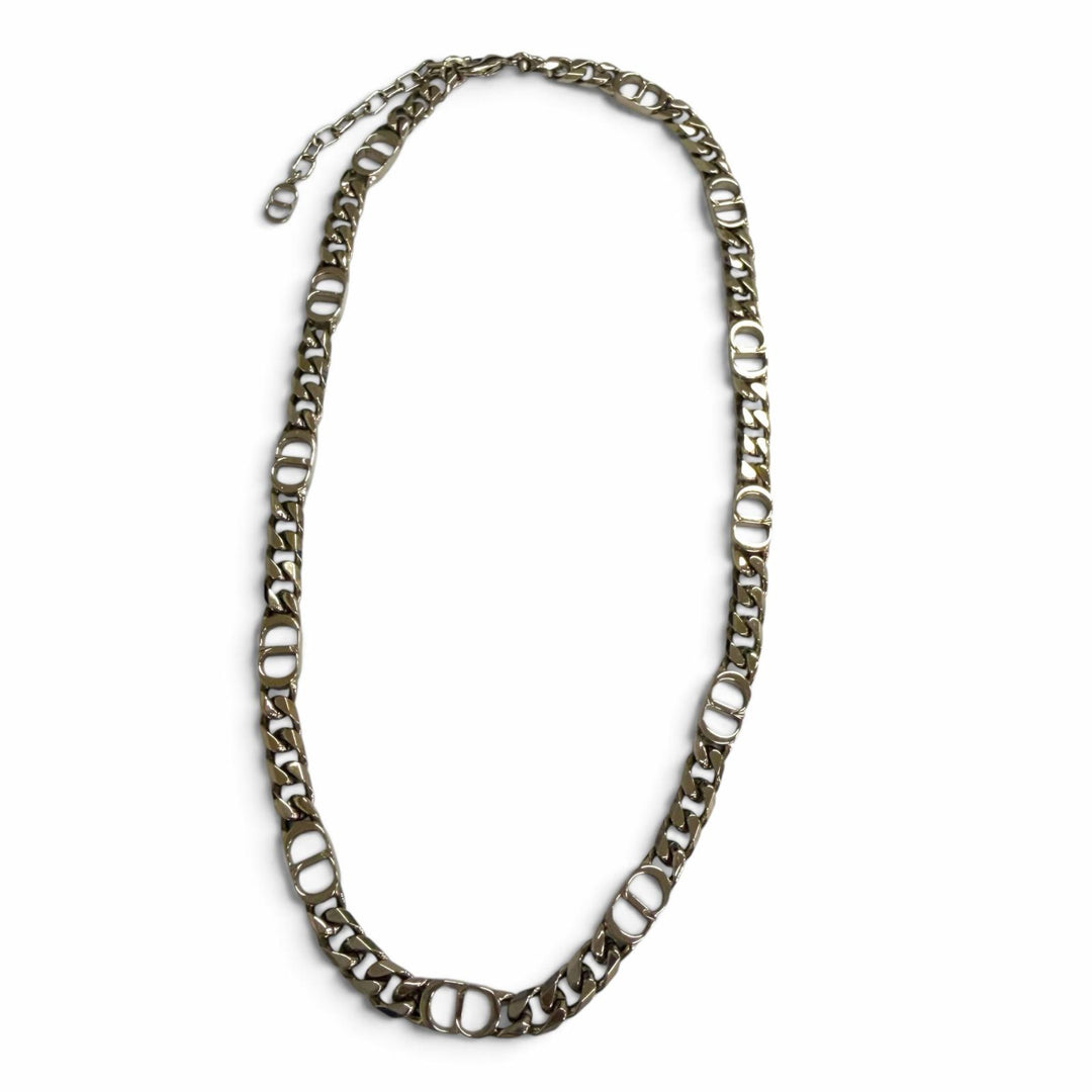 美品□DIOR ディオール オム N1574HOMMT CD Icon チェーンリンク ネックレス アクセサリー シルバー メンズ レディース 箱・保存袋付き