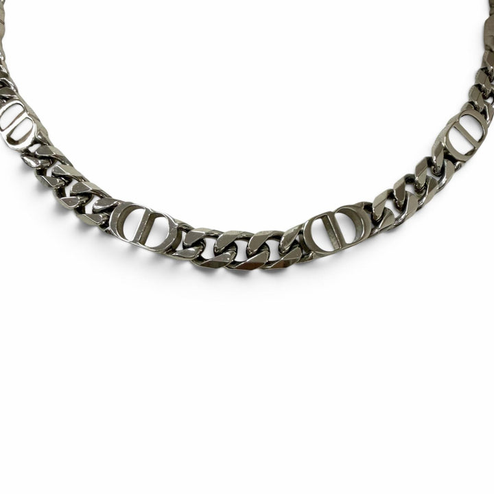 美品□DIOR ディオール オム N1574HOMMT CD Icon チェーンリンク ネックレス アクセサリー シルバー メンズ レディース 箱・保存袋付き