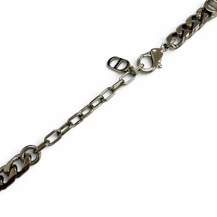 美品□DIOR ディオール オム N1574HOMMT CD Icon チェーンリンク ネックレス アクセサリー シルバー メンズ レディース 箱・保存袋付き