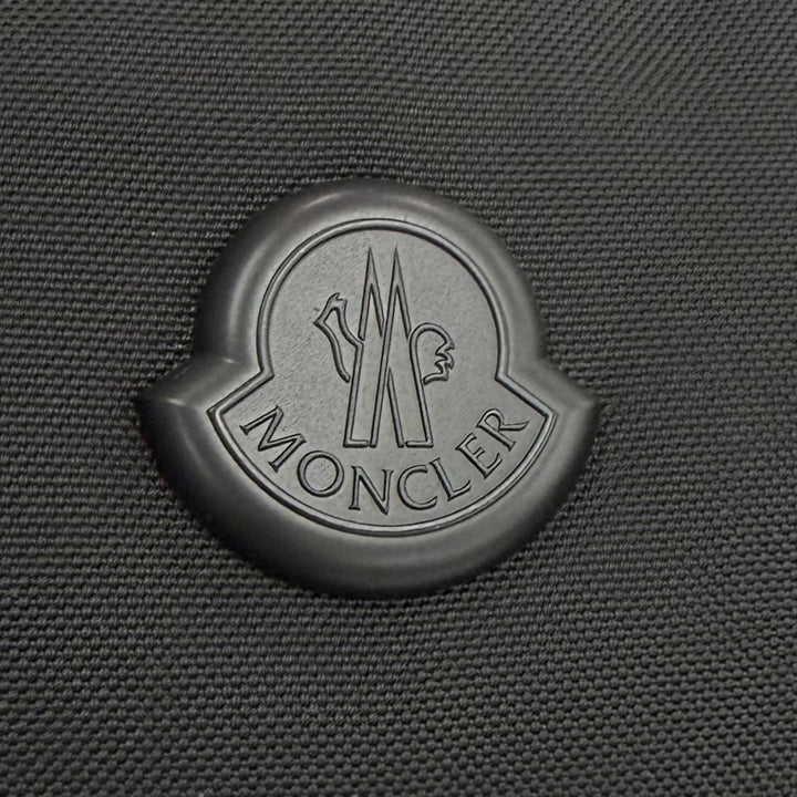 極美品▼MONCLER モンクレール 5M00005 M6256 DURANCE デュランス ロゴ付き ベルトバッグ ボディバッグ ブラック 正規品 メンズ 保存袋付