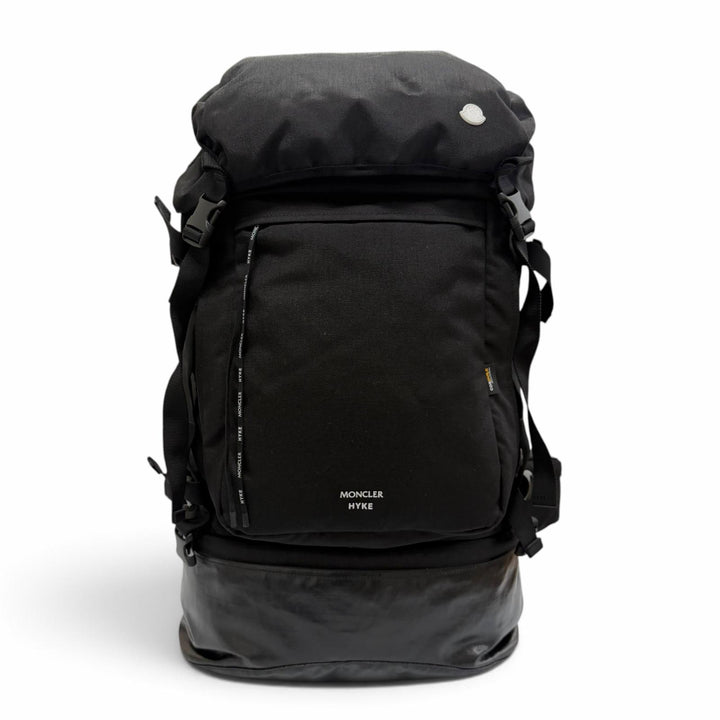 美品▼MONCLER HYKE モンクレール ハイク 5A00001 M2533 レザー使い BACKPACK LARGE ラージ バックパック リュック 正規品 定価388300円