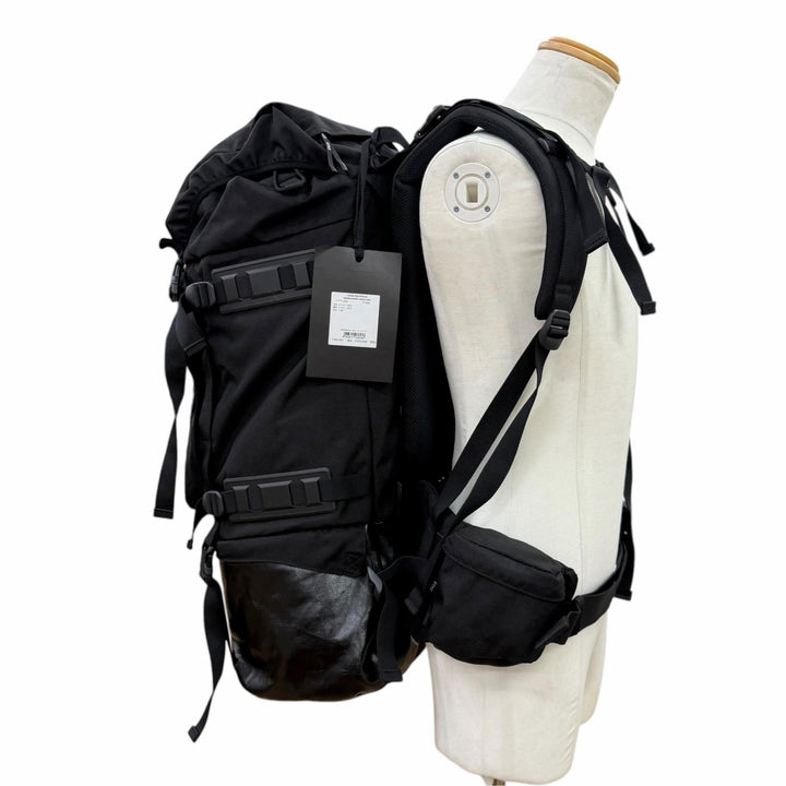 美品▼MONCLER HYKE モンクレール ハイク 5A00001 M2533 レザー使い BACKPACK LARGE ラージ バックパック リュック 正規品 定価388300円