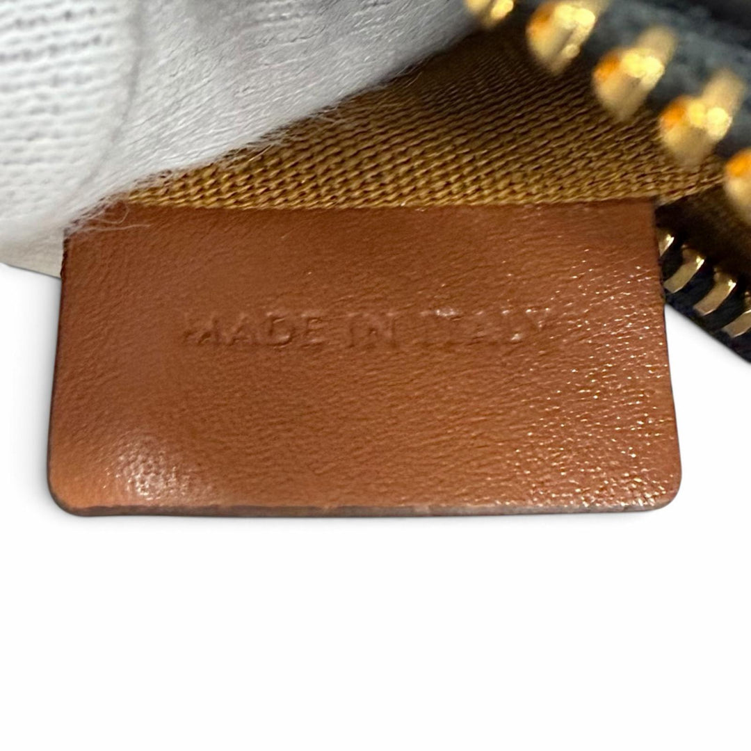 極美品★CELINE セリーヌ 19395 AVA アヴァ タン/ブラウン トリオンフ 三日月 クレセント ミディアム レザー ショルダーバッグ 伊製