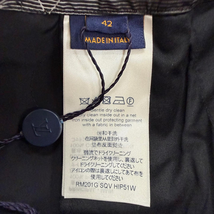 未使用品▼LOUIS VUITTON ルイヴィトン 1A5WHCC ヴァージル期 3Dモノグラム 3Dポケット カーゴパンツ ブラック IT 42 伊製 正規品 メンズ
