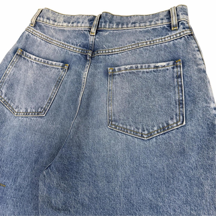 極美品▼Maison Margiela 1 メゾンマルジェラ1 2024年製 S51LA0051 スラッシュディテール デニムパンツ ブルー IT 44 伊製 正規品 メンズ