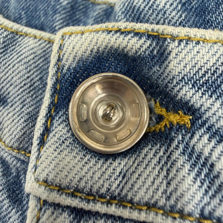 極美品▼Maison Margiela 1 メゾンマルジェラ1 2024年製 S51LA0051 スラッシュディテール デニムパンツ ブルー IT 44 伊製 正規品 メンズ