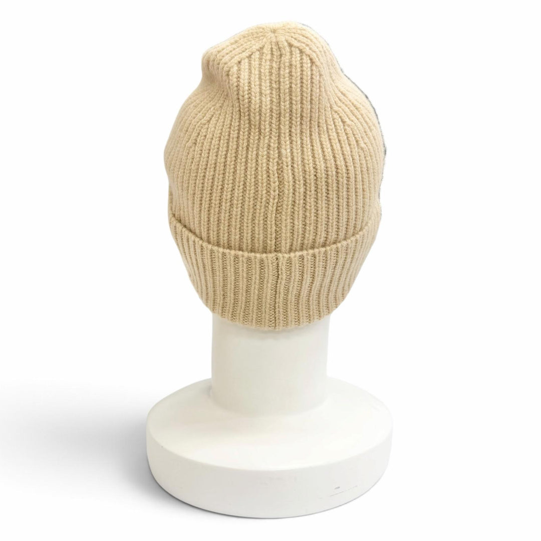 極美品△LOUIS VUITTON ルイヴィトン 2022年 M77881 ビーニー LV スパーク カシミヤ100％ ニット帽 ニットキャップ ベージュ 正規品 箱付