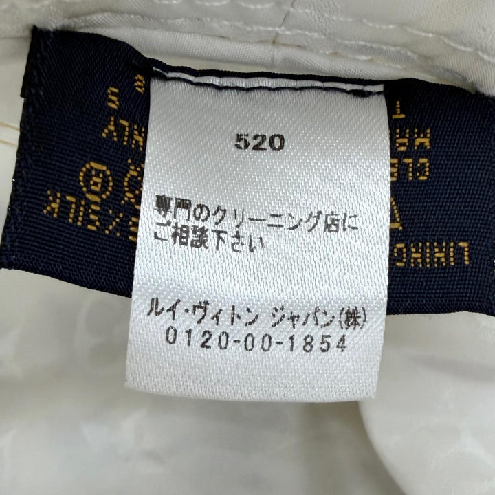 美品□LOUIS VUITTON ルイヴィトン 2020年製 M76718 ボブ・ラブリーグラム バケットハット ホワイト S フランス製 正規品 メンズ