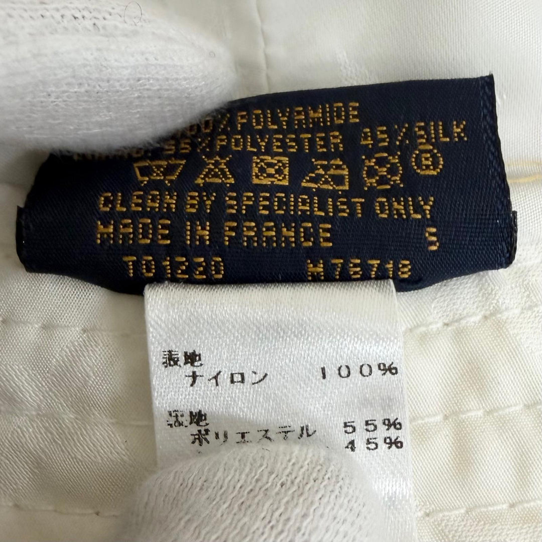 美品□LOUIS VUITTON ルイヴィトン 2020年製 M76718 ボブ・ラブリーグラム バケットハット ホワイト S フランス製 正規品 メンズ