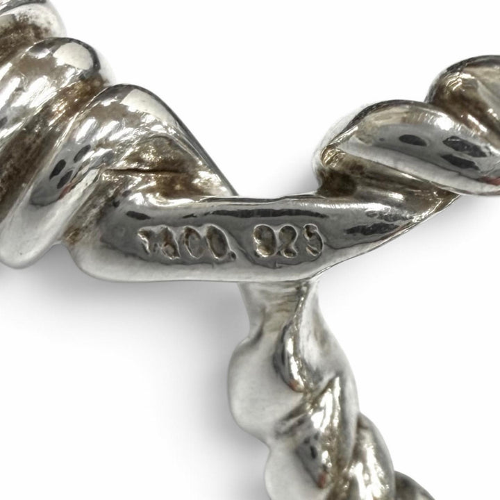 美品★TIFFANY&amp;Co. ティファニー 925 ヘマタイト 8連 ネックレス アクセサリー ガンメタリック シルバー 重量165.65g レディース 箱付き