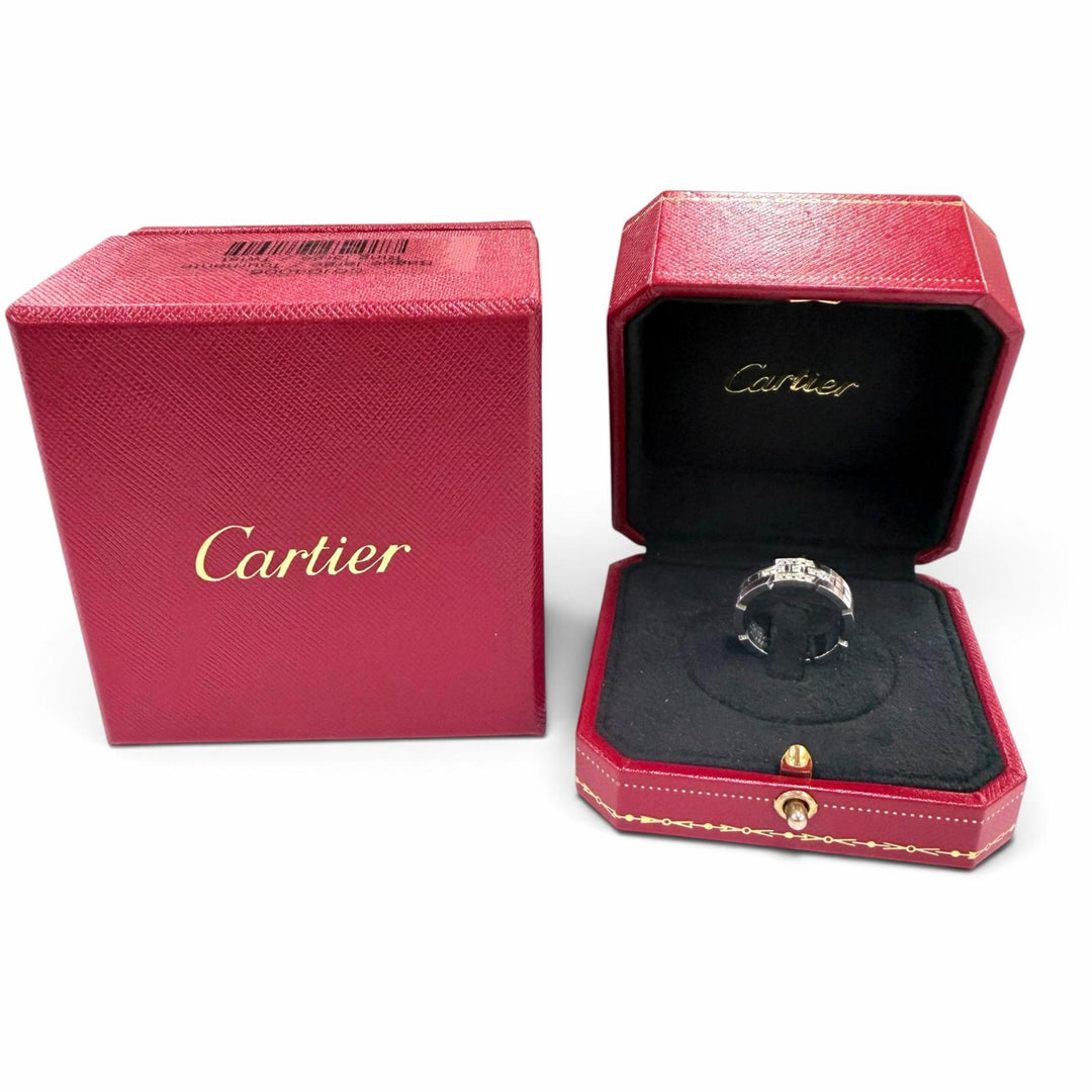 良品☆Cartier カルティエ B4064356 タンクフランセーズ SM 750 ダイヤモンド リング ホワイトゴールド 56 JP16号相当 重量10.17g 箱付き