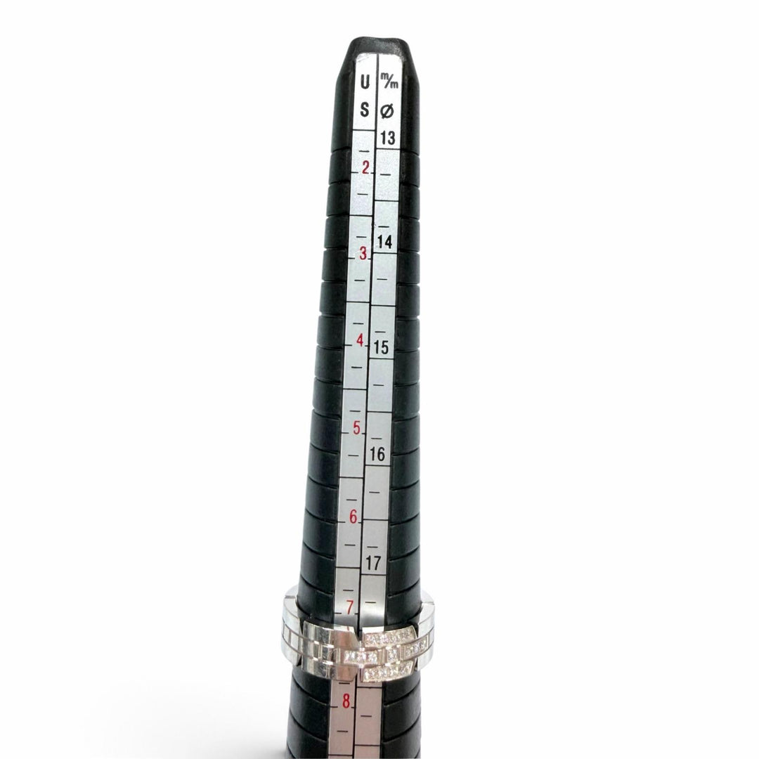 良品☆Cartier カルティエ B4064356 タンクフランセーズ SM 750 ダイヤモンド リング ホワイトゴールド 56 JP16号相当 重量10.17g 箱付き