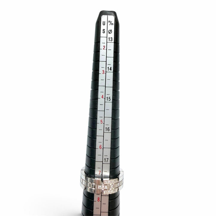 良品☆Cartier カルティエ B4064356 タンクフランセーズ SM 750 ダイヤモンド リング ホワイトゴールド 56 JP16号相当 重量10.17g 箱付き