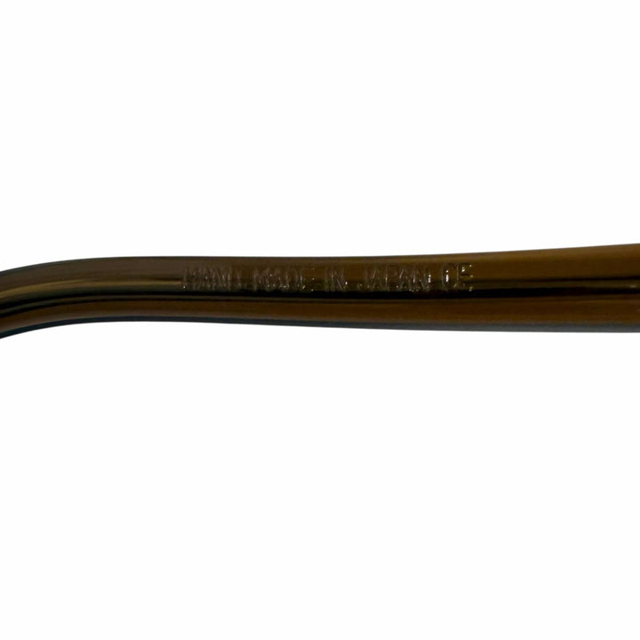 美品□JULIUS TART OPTICAL ジュリアスタートオプティカル HOLLY ツーブリッジ メガネ 眼鏡 アイウェア クリアブラウン 54□20 度なし