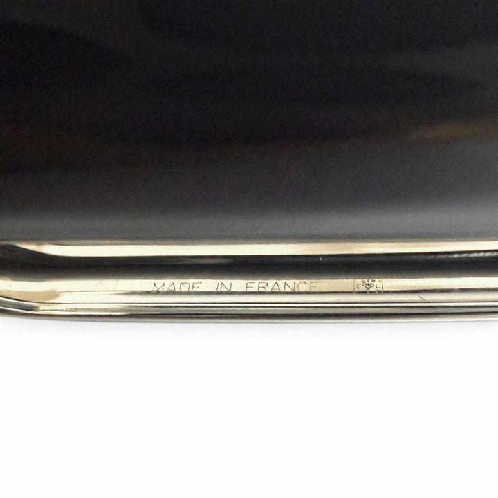 極美品□Cartier カルティエ ディアボロ ドゥ カルティエ ペン先18K Mニブ キャップ式 万年筆 ブラック シルバー フランス製 メンズ