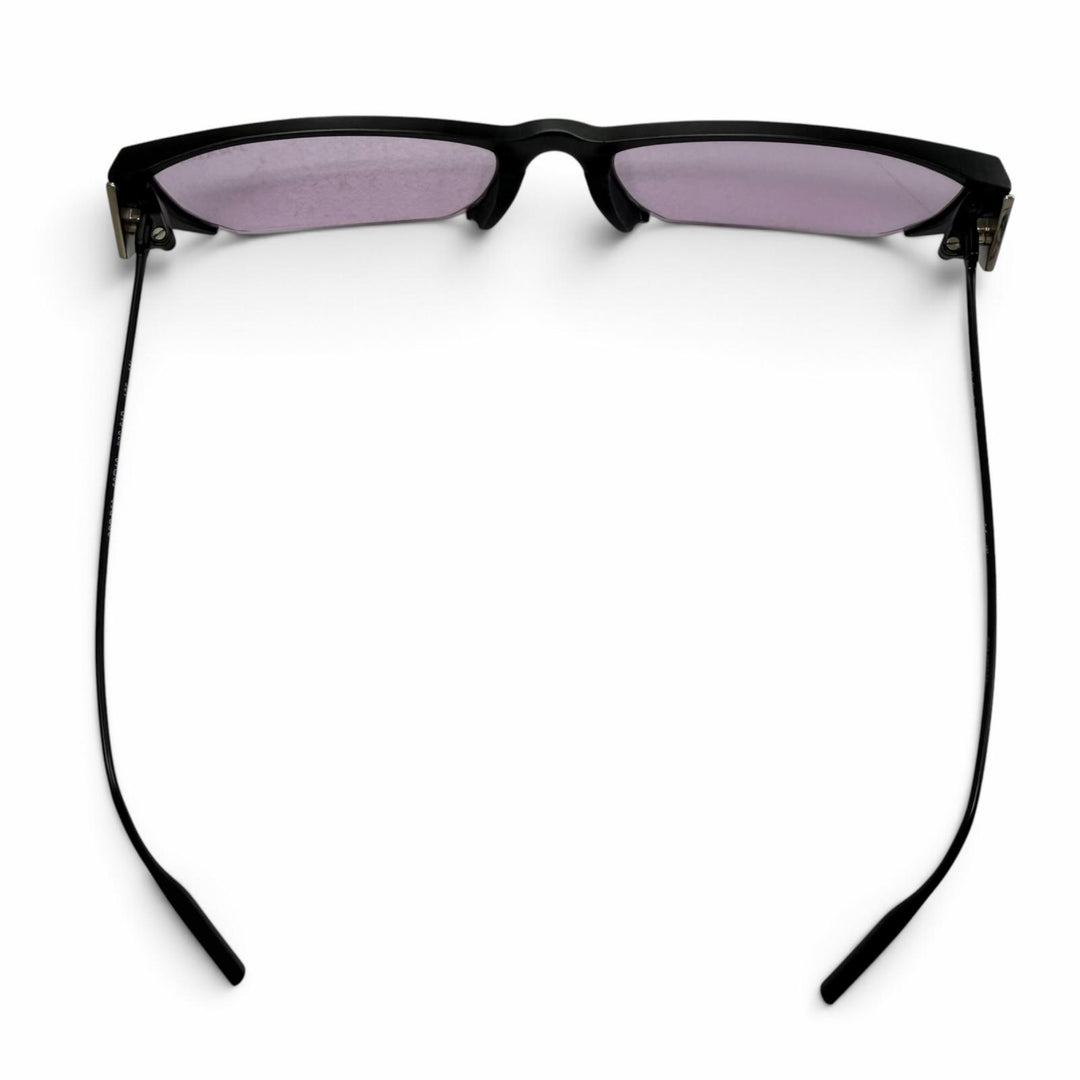 未使用品▼PRADA GENTLE MONSTER プラダ ジェントルモンスター SPR D63 2 M01 チタニウム トライアングルロゴ スクエア サングラス 箱付