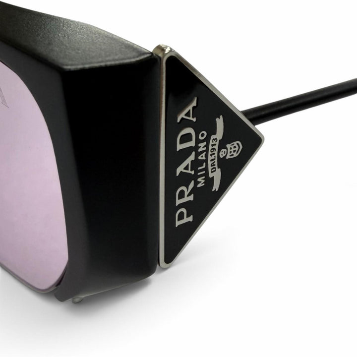 未使用品▼PRADA GENTLE MONSTER プラダ ジェントルモンスター SPR D63 2 M01 チタニウム トライアングルロゴ スクエア サングラス 箱付