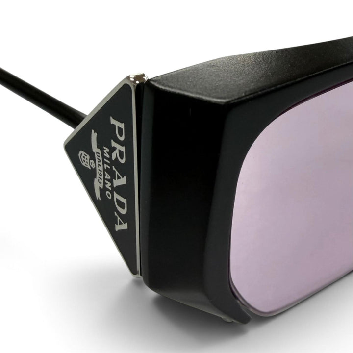 未使用品▼PRADA GENTLE MONSTER プラダ ジェントルモンスター SPR D63 2 M01 チタニウム トライアングルロゴ スクエア サングラス 箱付