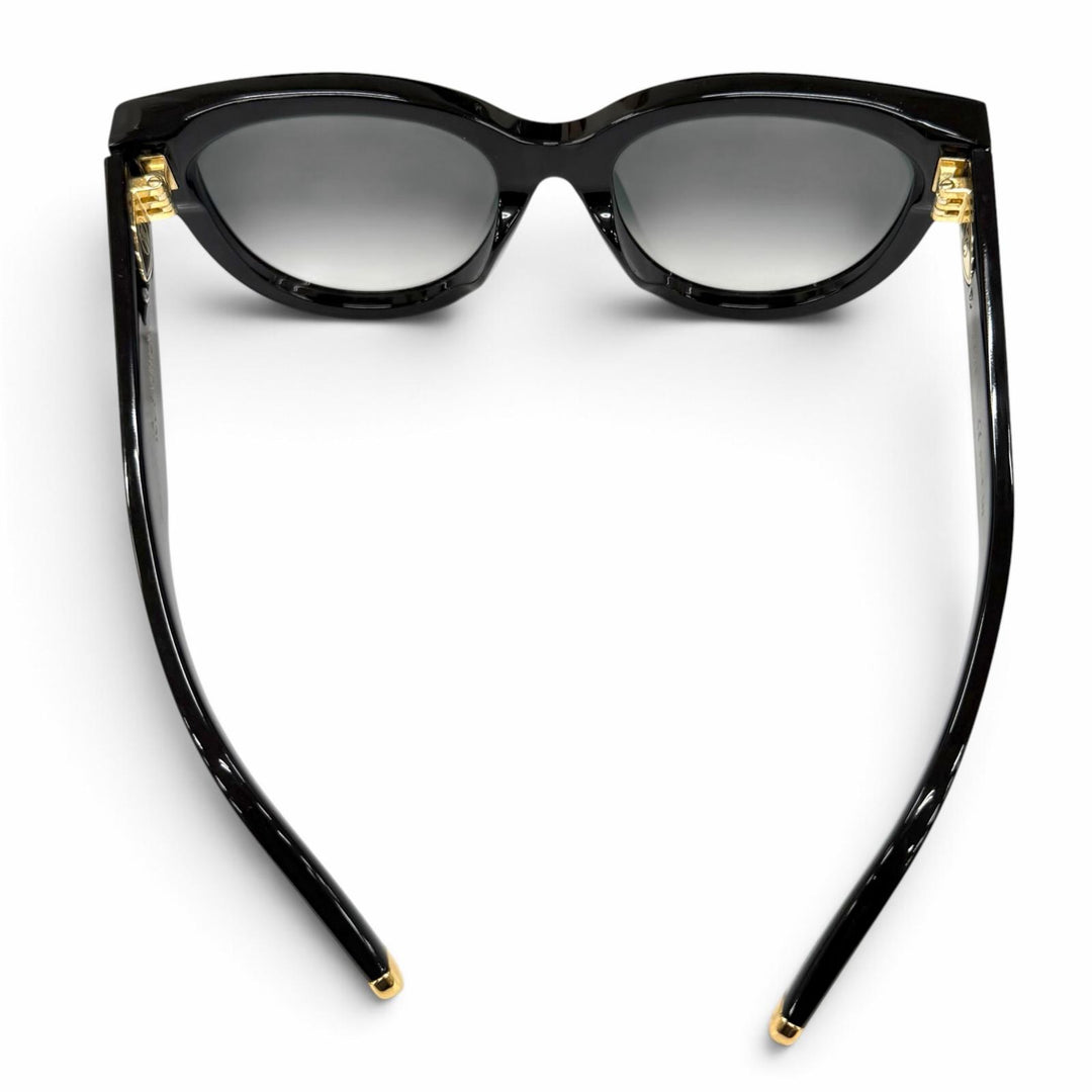 美品★LOUIS VUITTON ルイヴィトン Z1526E サングラス・マイ モノグラム・ラウンド ブラック ゴールド 52□19 143 イタリア製 レディース