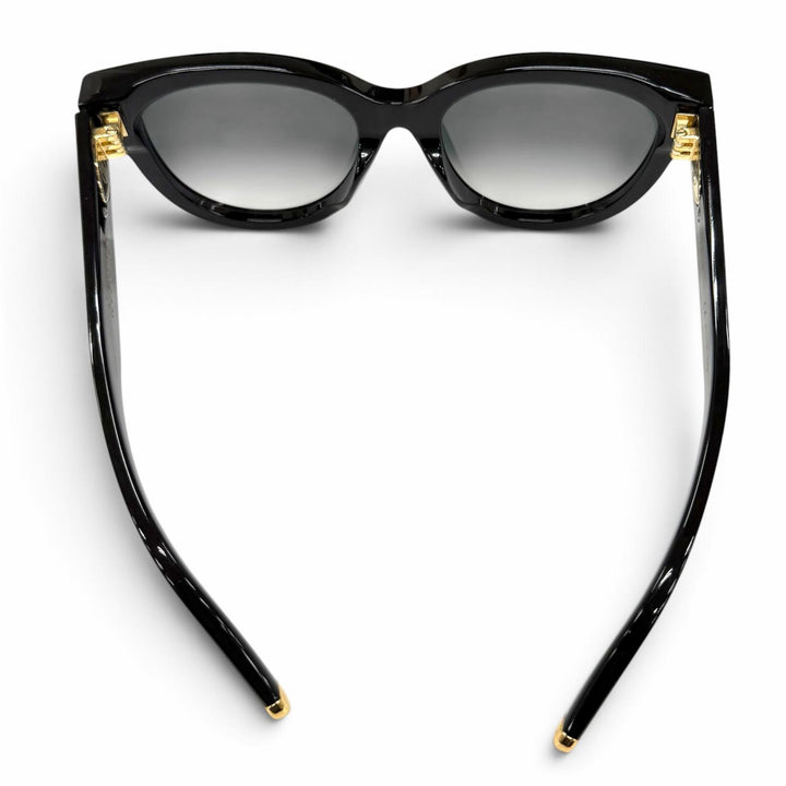 美品★LOUIS VUITTON ルイヴィトン Z1526E サングラス・マイ モノグラム・ラウンド ブラック ゴールド 52□19 143 イタリア製 レディース