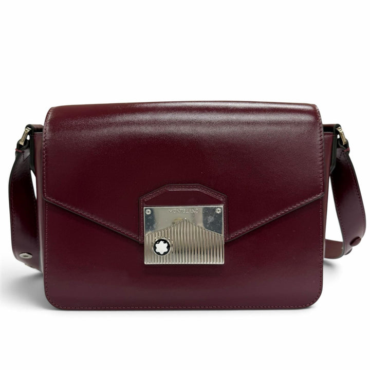 未使用品☆MONTBLANC モンブラン マイスターシュテュック レザー 2WAY メッセンジャーバッグ ショルダーバッグ ボルドー 保存袋付き