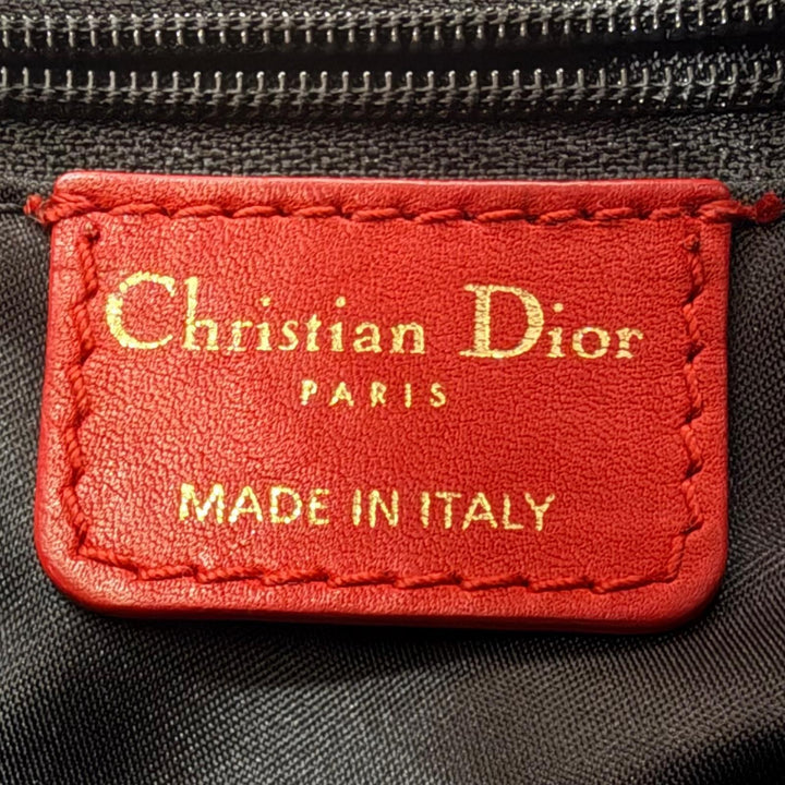 極美品☆Christian Dior クリスチャンディオール ヴィンテージ ラムスキン 希少 ガリアーノ期 ロゴチャーム ワンショルダー ハンドバッグ
