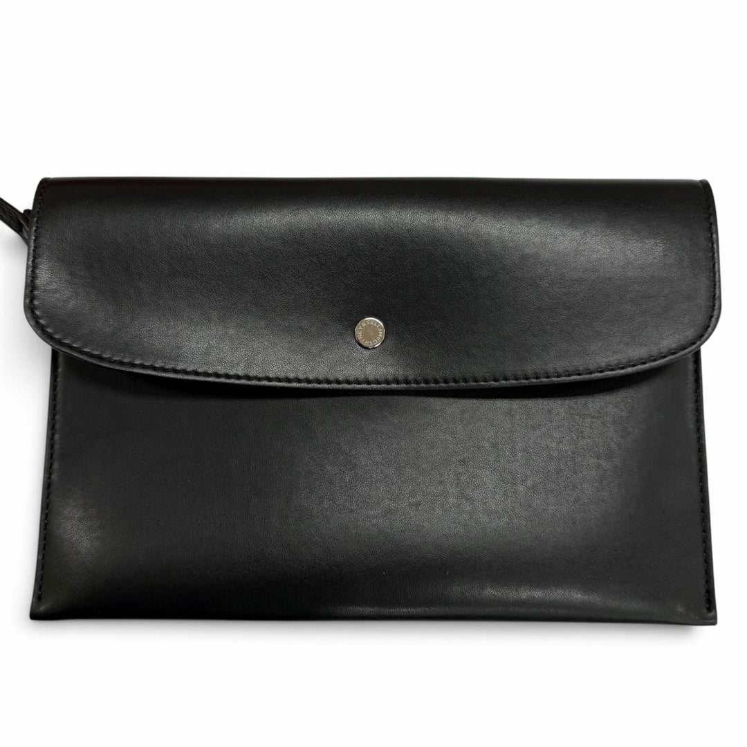 未使用品☆Stella McCartney ステラマッカートニー 502793WP0141 ポーチ付 サークルロゴ ストライプ ラフィア トートバッグ 保袋付