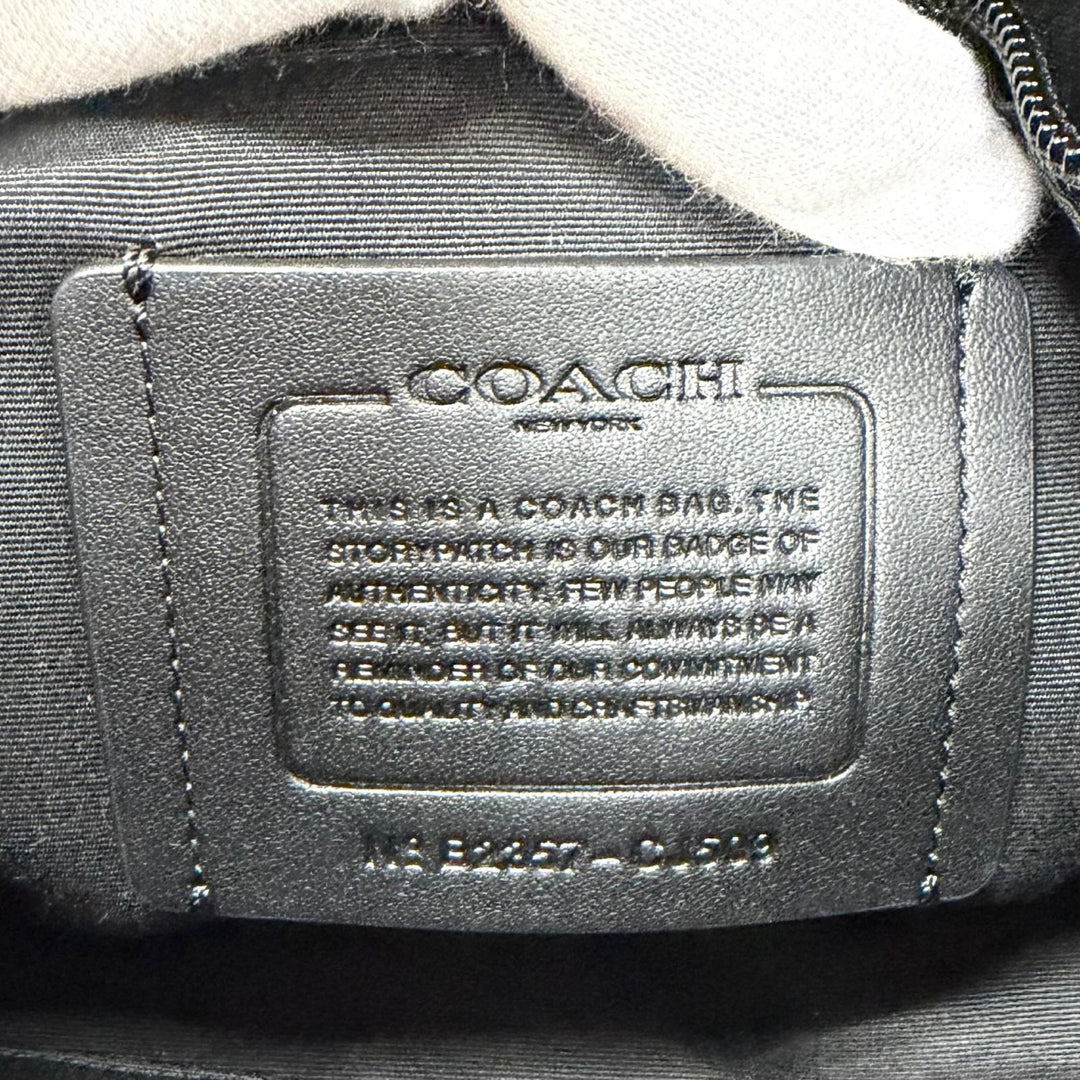 未使用品★COACH コーチ CJ509 エリアス リファインド ペブル レザー クロスボディバッグ カメラバッグ ブラック レディース 箱付き