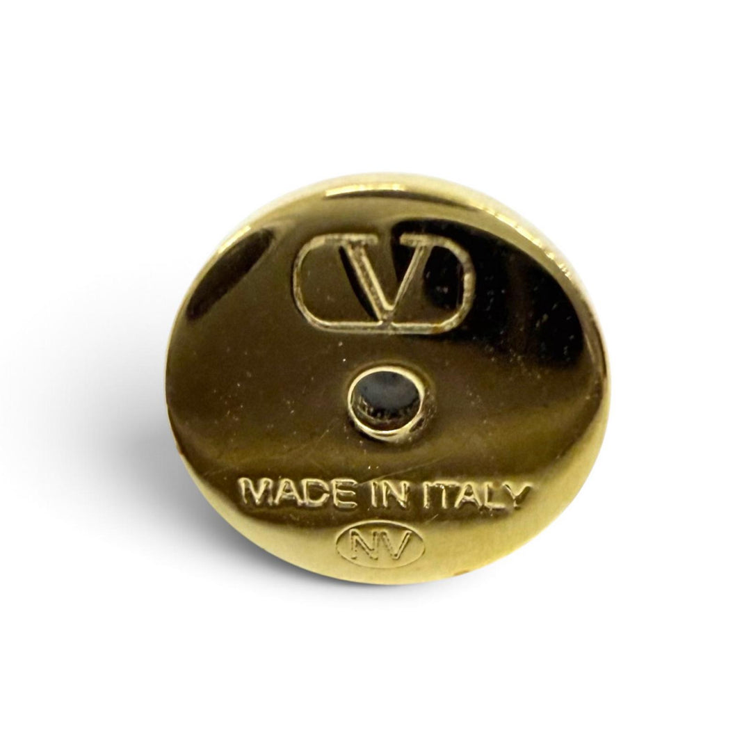 未使用品☆Valentino Garavani ヴァレンティノガラヴァーニ 6W2J0H29YCW Vロゴ シグネチャー メタル クリスタルピアス ゴールド 箱・袋付