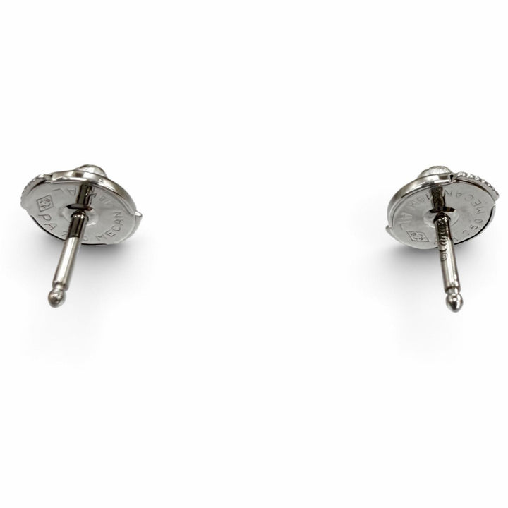 美品★Cartier カルティエ AU750(WG) ダムール XS ダイヤ ピアス アクセサリー ホワイトゴールド 重量1.09g レディース 箱付き