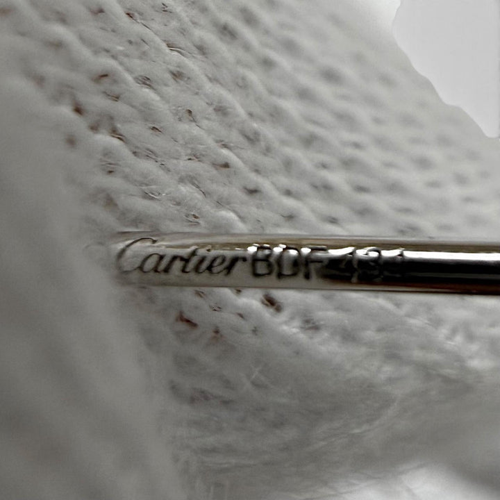 美品★Cartier カルティエ AU750(WG) ダムール XS ダイヤ ピアス アクセサリー ホワイトゴールド 重量1.09g レディース 箱付き