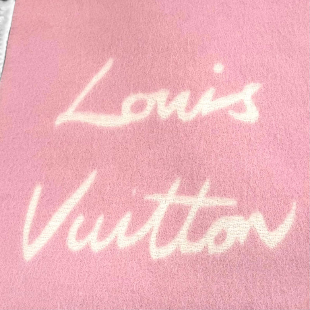 美品★LOUIS VUITTON ルイヴィトン 2024年製 M94797 マフラー・フラッフィーグラム ウール アルパカ混 フリンジ 200cm×25cm 正規品 箱付