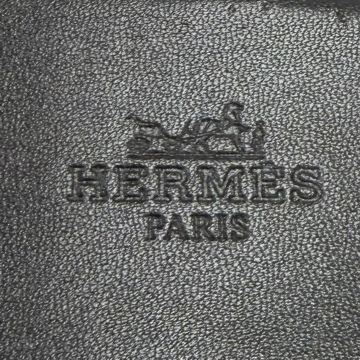 未使用品★HERMES エルメス サンダル ミス レザー シルバー金具 ケリーバックル ブラック 37 イタリア製 レディース 箱・保存袋付き