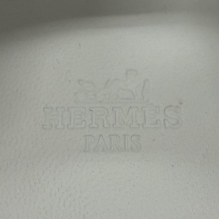 未使用品▼HERMES エルメス BOUNCING バウジング レザー クロコダイル スニーカー ブラック ホワイト IT 42 イタリア製 メンズ 箱付き