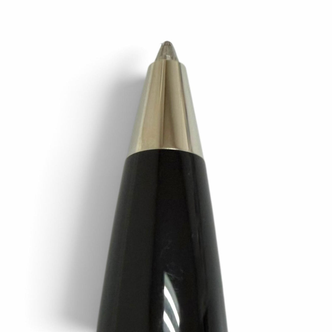未使用品□MONTBLANC モンブラン スターウォーカー プレシャスレジン ツイスト式 ボールペン ブラック シルバー ドイツ製 メンズ 筆記OK