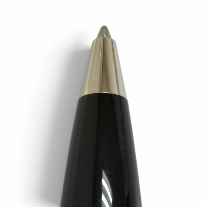 未使用品□MONTBLANC モンブラン スターウォーカー プレシャスレジン ツイスト式 ボールペン ブラック シルバー ドイツ製 メンズ 筆記OK