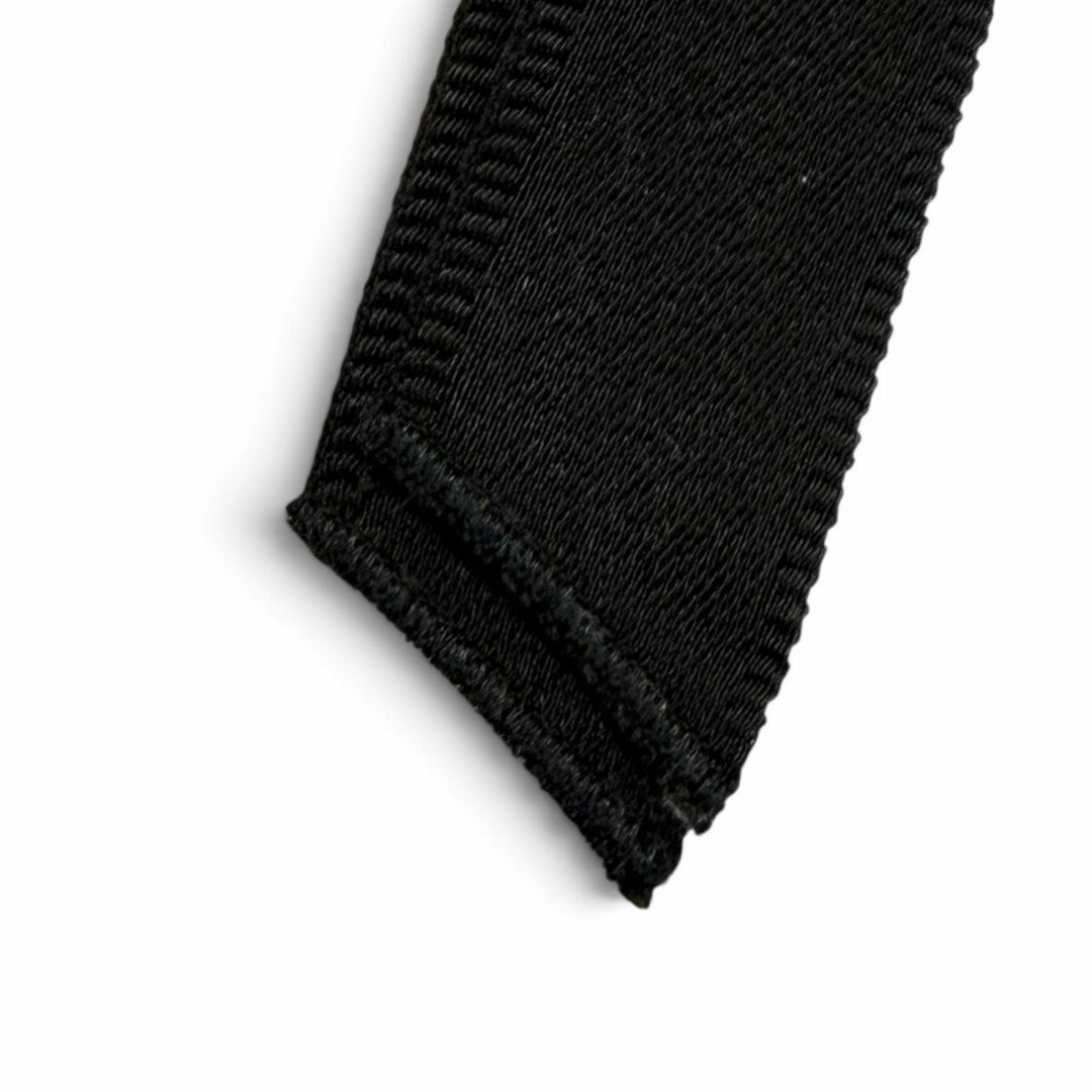 未使用品★Christian Dior クリスチャンディオール 45DT952E132 CDロゴ リボンバレッタ ブラック ゴールド金具 イタリア製 正規品 箱付き