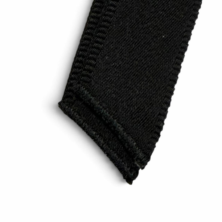 未使用品★Christian Dior クリスチャンディオール 45DT952E132 CDロゴ リボンバレッタ ブラック ゴールド金具 イタリア製 正規品 箱付き