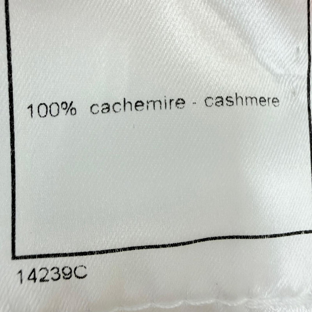 未使用品☆CHANEL シャネル ヴィンテージ 02A P19859 カシミヤ100％ ココマークボタン ノースリーブ ニット アイボリー 38 正規品