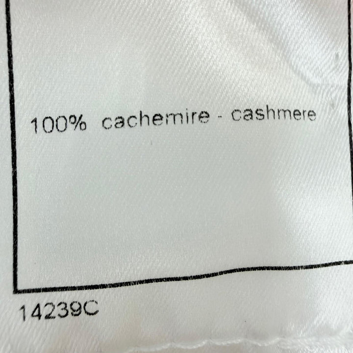 未使用品☆CHANEL シャネル ヴィンテージ 02A P19859 カシミヤ100％ ココマークボタン ノースリーブ ニット アイボリー 38 正規品